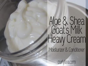 aloe and shea butter goat's milk - curlytea.com