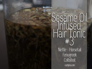 Sesame Infused Hair oil curlytea.com