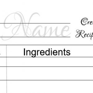 recipe template for pages