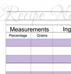 PURPLE - DIY Recipe Pages - Image 3
