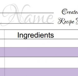 PURPLE - DIY Recipe Pages - Image 4