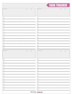 DIY Task Tracker - curlytea.com