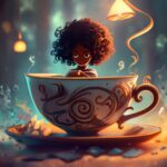 Black girl teacup - curlytea.com