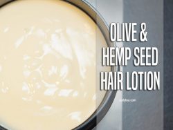 Olive and hemp seed hair lotion